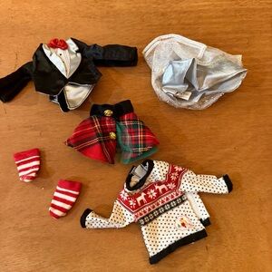 Authentic Elf on the Shelf Clothing Lot Boy Girl Elves Miscellaneous Sweater Etc